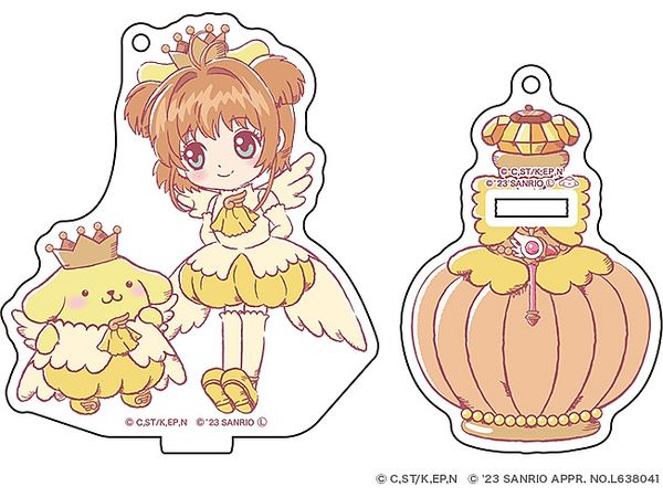 Cardcaptor Sakura x Sanrio Characters: Acrylic Stand Keychain Perfume ver. Sakura x Pompompurin