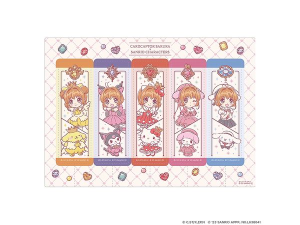 Cardcaptor Sakura x Sanrio Characters: Set Of 5 Clear Bookmarks Perfume ver.