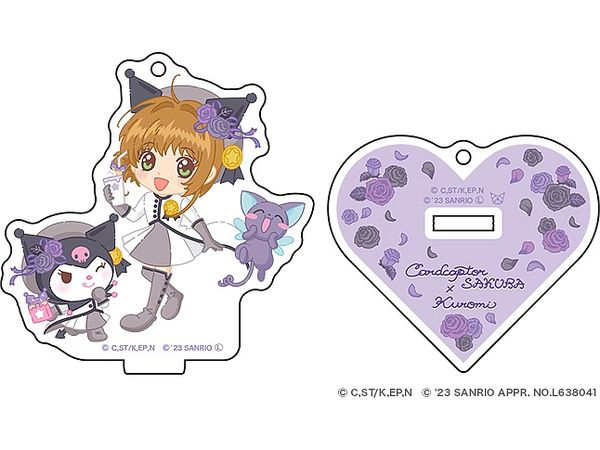 Cardcaptor Sakura x Sanrio Characters: Acrylic Stand Keychain Flower ver. Sakura x Kuromi