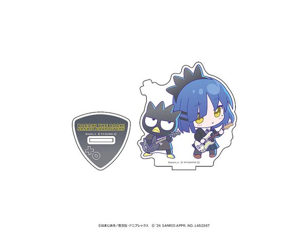 Anime Bocchi The Rock! x Sanrio Characters Acrylic Stand Ryo Yamada x Bad Batsumaru