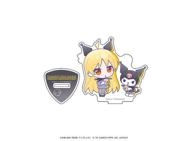 Anime Bocchi The Rock! x Sanrio Characters Acrylic Stand Seika Ijichi x Kuromi