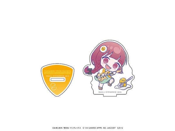 Anime Bocchi The Rock! x Sanrio Characters Acrylic Stand Kikuri Hiroi x Gudetama