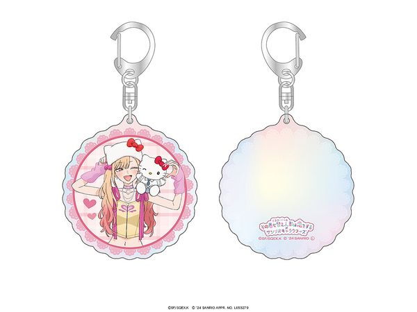 TV Anime My Dress-Up Darling x Sanrio Characters: Aurora Acrylic Keychain Marin Kitagawa x Hello Kitty