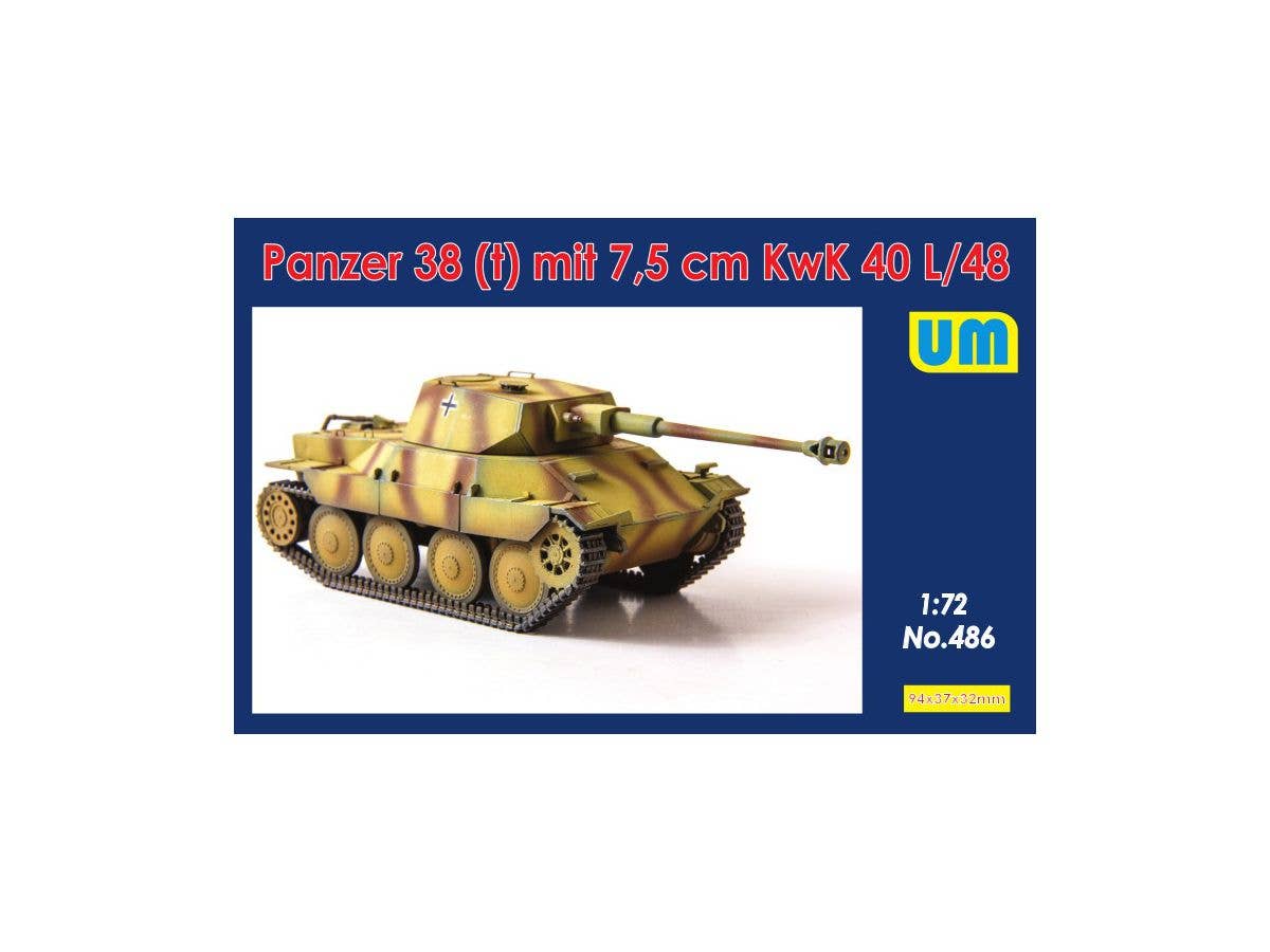 Panzer 38(t) with 7.5 cm KwK 40 L/48