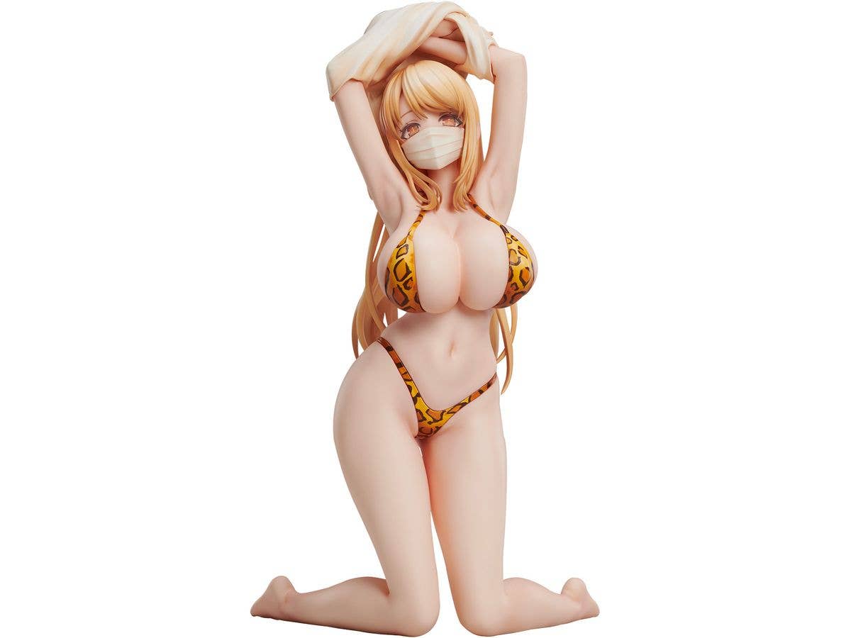POPQN Illustration Leopard Print Swimsuit Figure