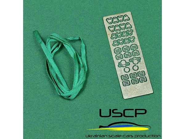 Racing Seatbelts PE set Green