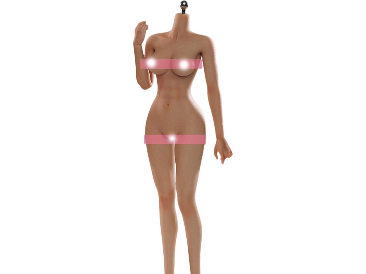 Medium Chest Standard Universal Woman Silicone Body Ankle Seamless Wheat Color 02C