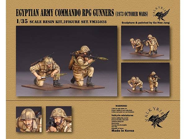 Current Use Egyptian Army Special Forces Rpg Team Set October 1973 During The Yom Kippur War (2 Pieces)