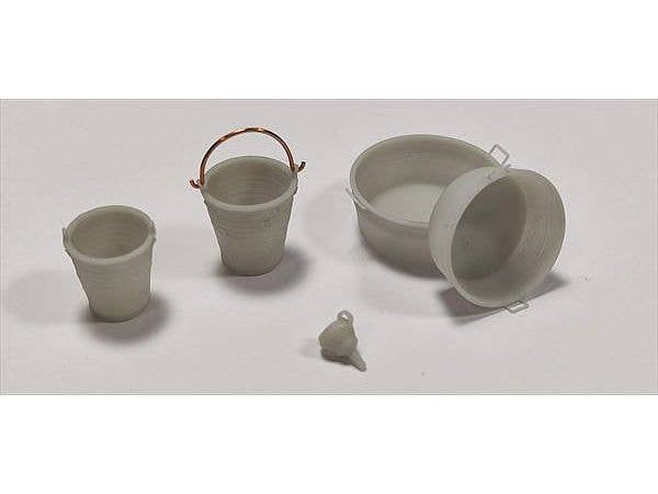 Set of basins, buckets and funnels