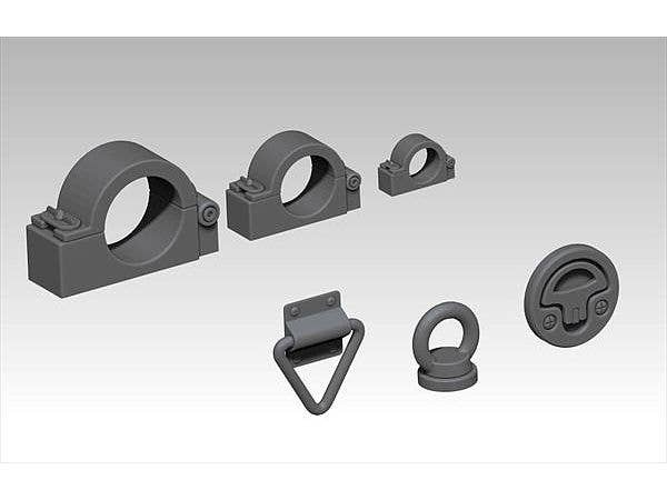 Set of clamps and grips