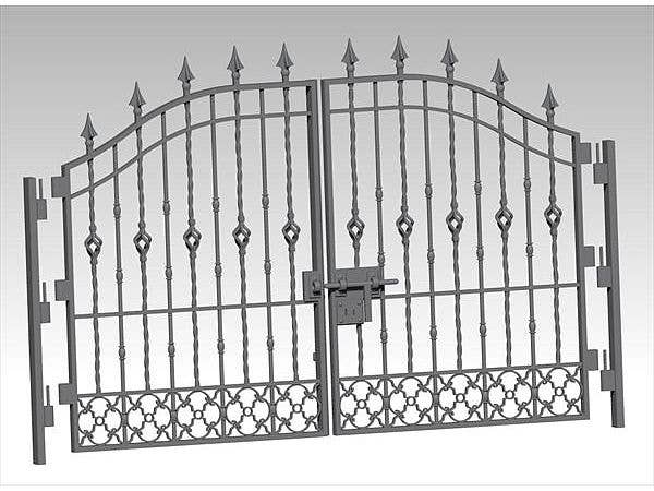 Double-leaf fence model 1