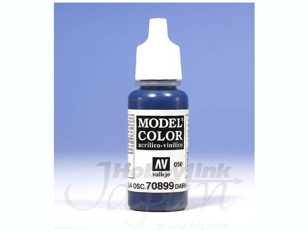 Vallejo Model Color Acrylfarbe – Dark Prussian Blue (70899), 17 Ml, Hochpigmentiert, Wasserbasiert