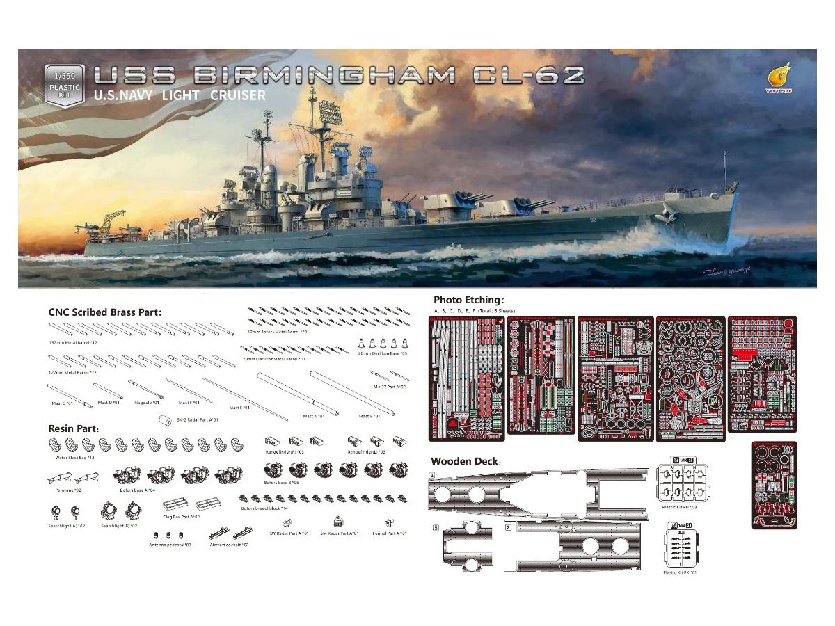 USS Birmingham CL-62 Deluxe Edition