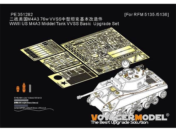 WWII US M4A3 Middel Tank VVSS Basic Upgrade Set (For RFM 5135/5136)