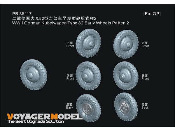 WWII German Kubelwagen Type 82 Early Wheels Patten 2 (GP)
