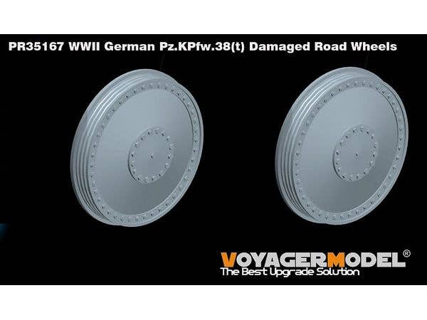 WWII German Pz.KPfw.38(t) Damaged Road Wheels (GP)