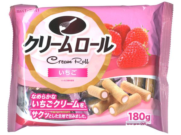 Cream Roll Strawberry Cookies 180g