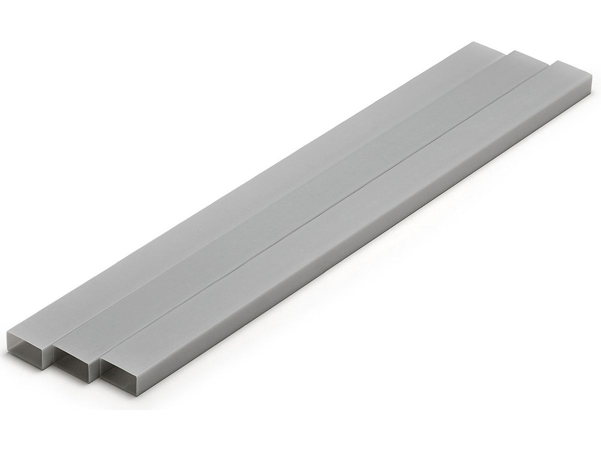 Plastic = Material (Gray) Rectangular Pipe 8 x 16 mm 3pcs