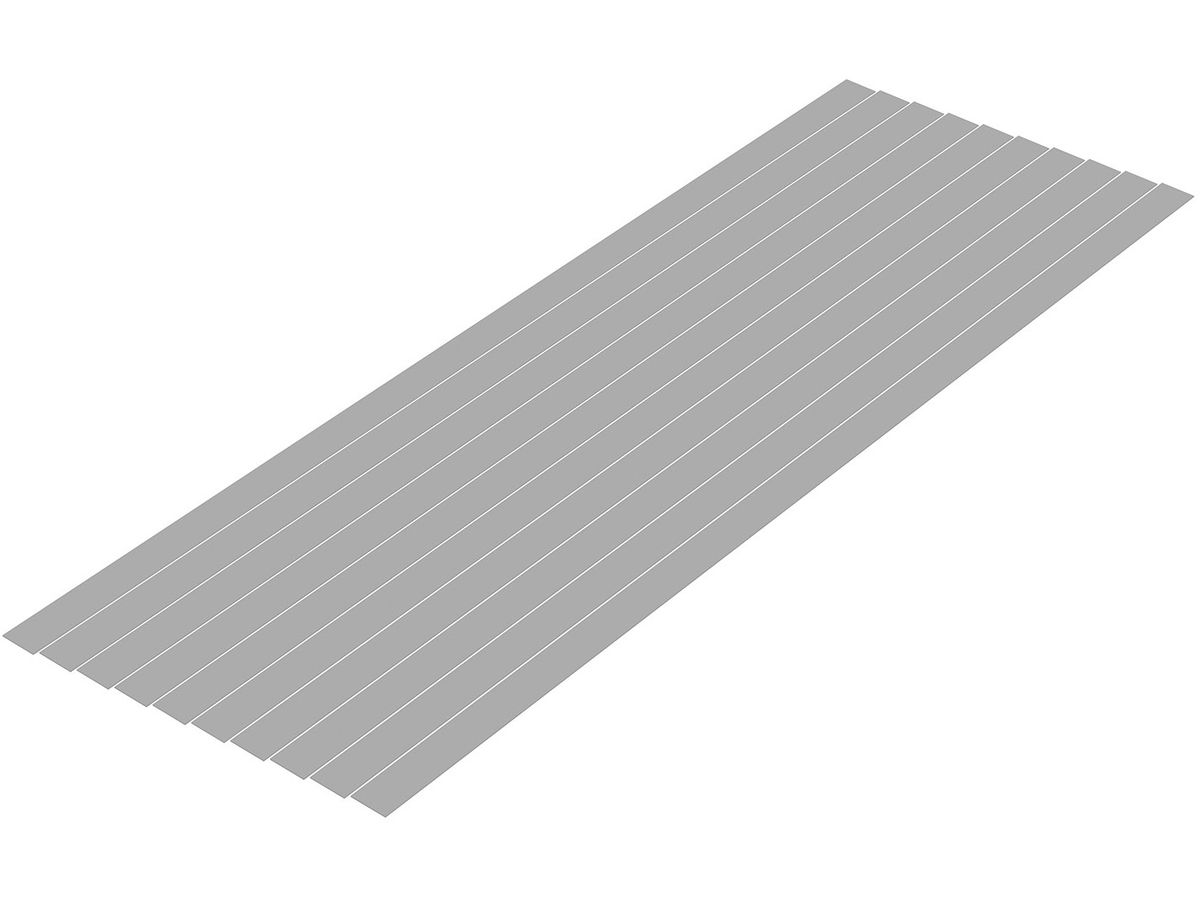 Plastic Material (Gray) Shredded Board 0.3 x 8.0 mm 10pcs