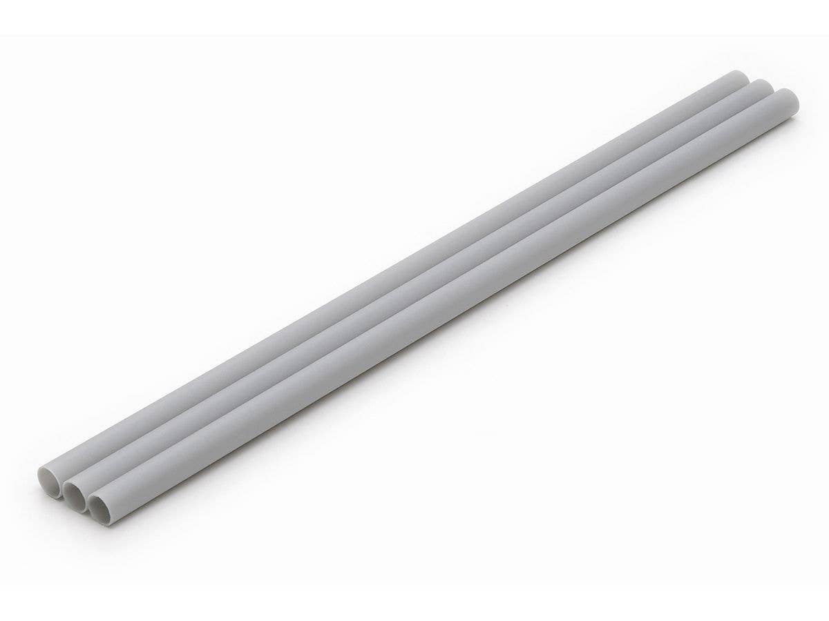 Plastic Pipe (Gray) Thin (250mm x 9.5mm 3pcs)