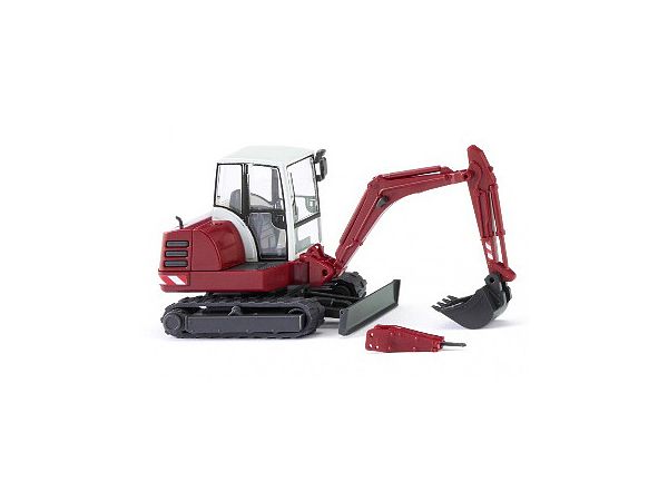 Small Excavator Purple Red
