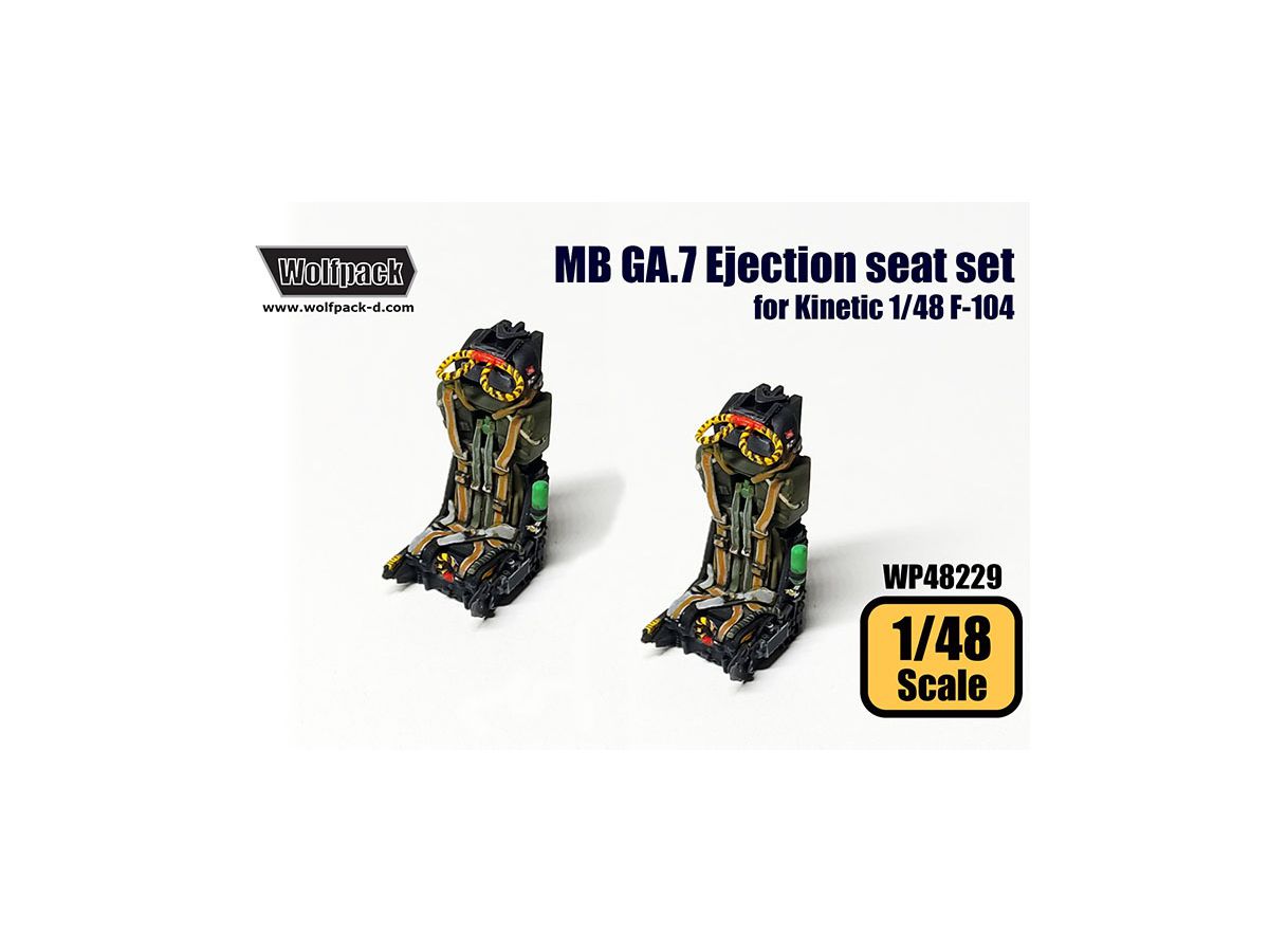 MB Ga.7 Ejection Seat Set for Martin-Baker (for F-104 Late Model) (for 1/48 Kinetic F-104)