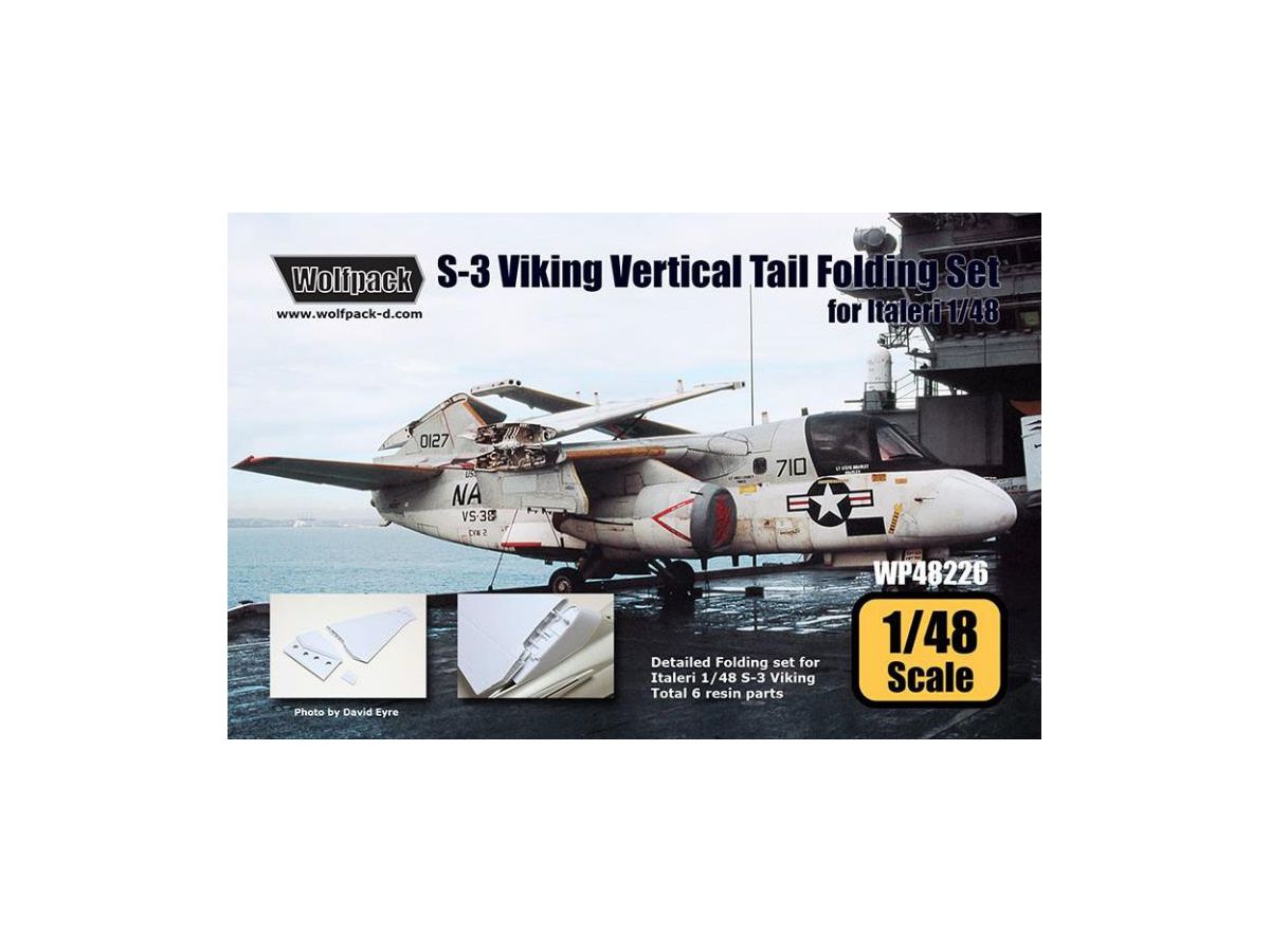 S-3B Viking Vertical Tail Wing Fold Set (for Italeri)