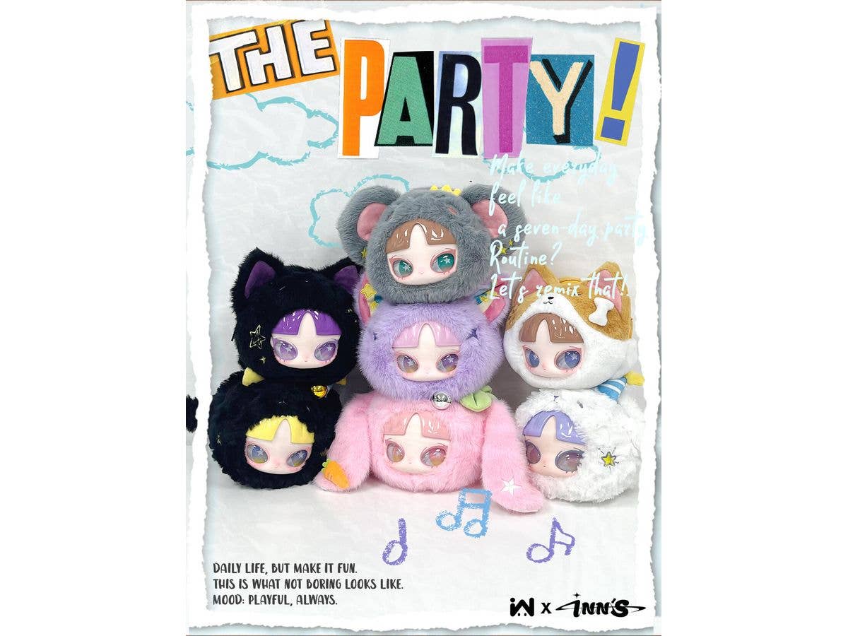 INN - 7 Days Party Bag Charm Plush Blind Box 1Box 6pcs