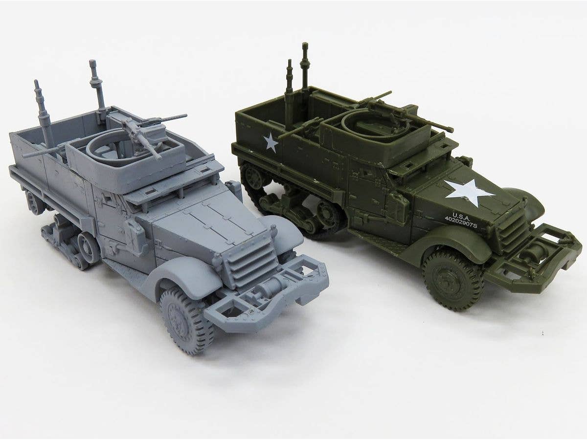 WW.II U.S. Army M3A1 Half-Track Normandy June 1944