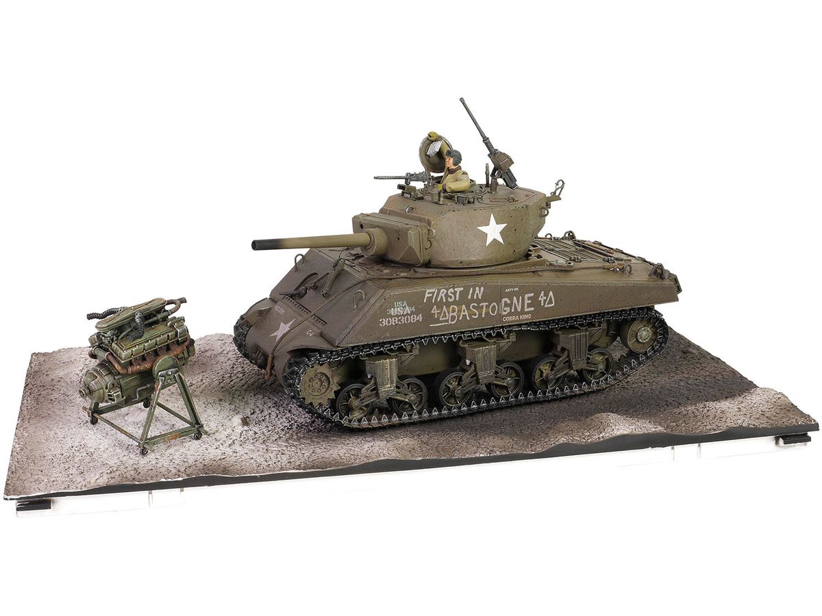 WW.II US Army M4A3E2 (75) Sherman Jumbo VVSS Cobra King Finished Product