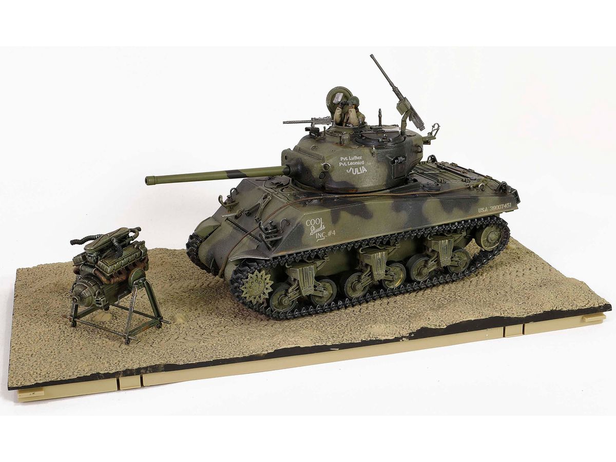 WW.II US Army M4A3A3 (76) Sherman VVSS Black Panthers Finished Product