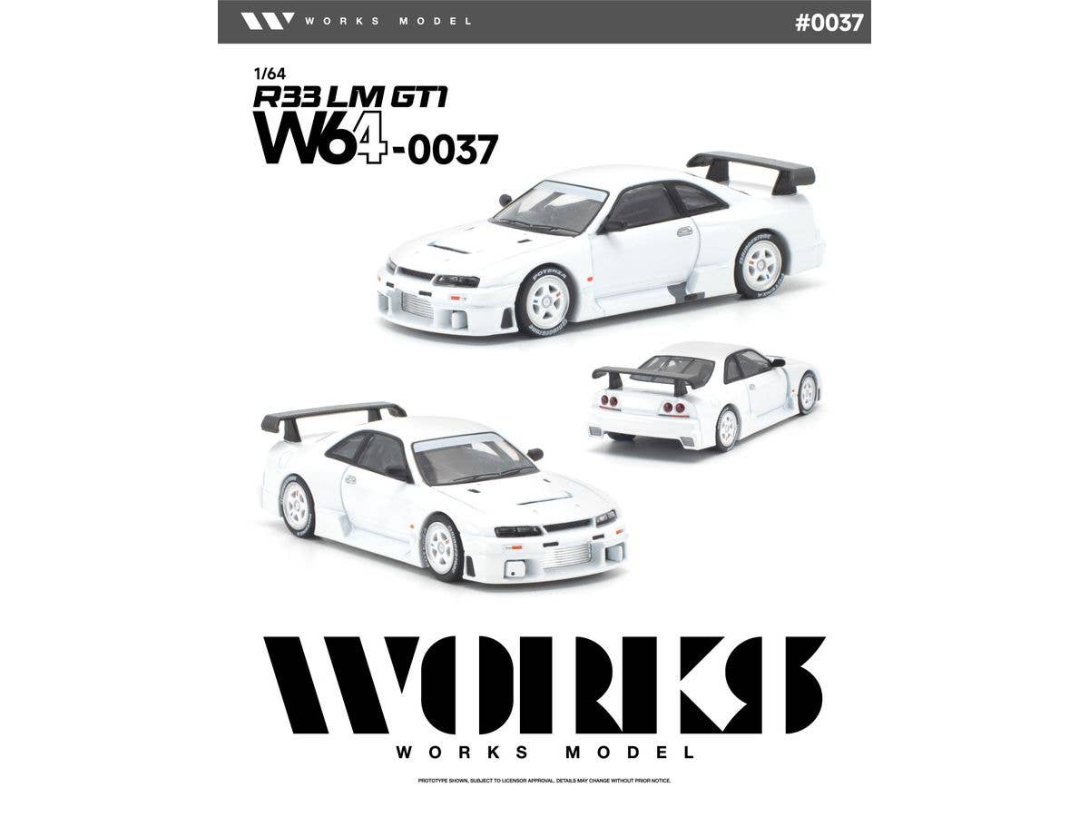R33 LM 1995 GT1 WHITE
