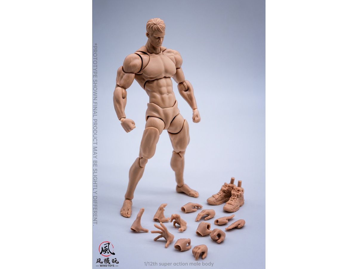 (WT-001B) Super Flexible Male Body B / Asian Skin