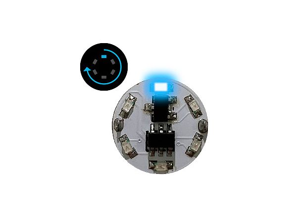 LED Module (with Magnetic Switch) 1LED Rotating Light Blue