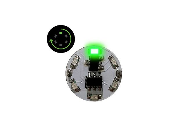 LED Module (with Magnetic Switch) 1LED Rotating Light Green