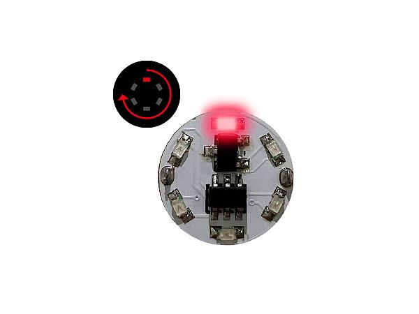 LED Module (with Magnetic Switch) 1LED Rotating Light Red