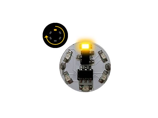 LED Module (with Magnetic Switch) 1LED Rotating Light Yellow