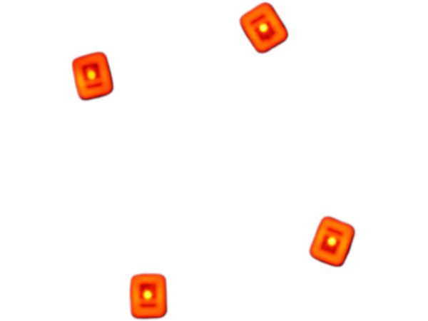 Wireless LED Coil L Size Exclusive Module (4 Pieces) Red
