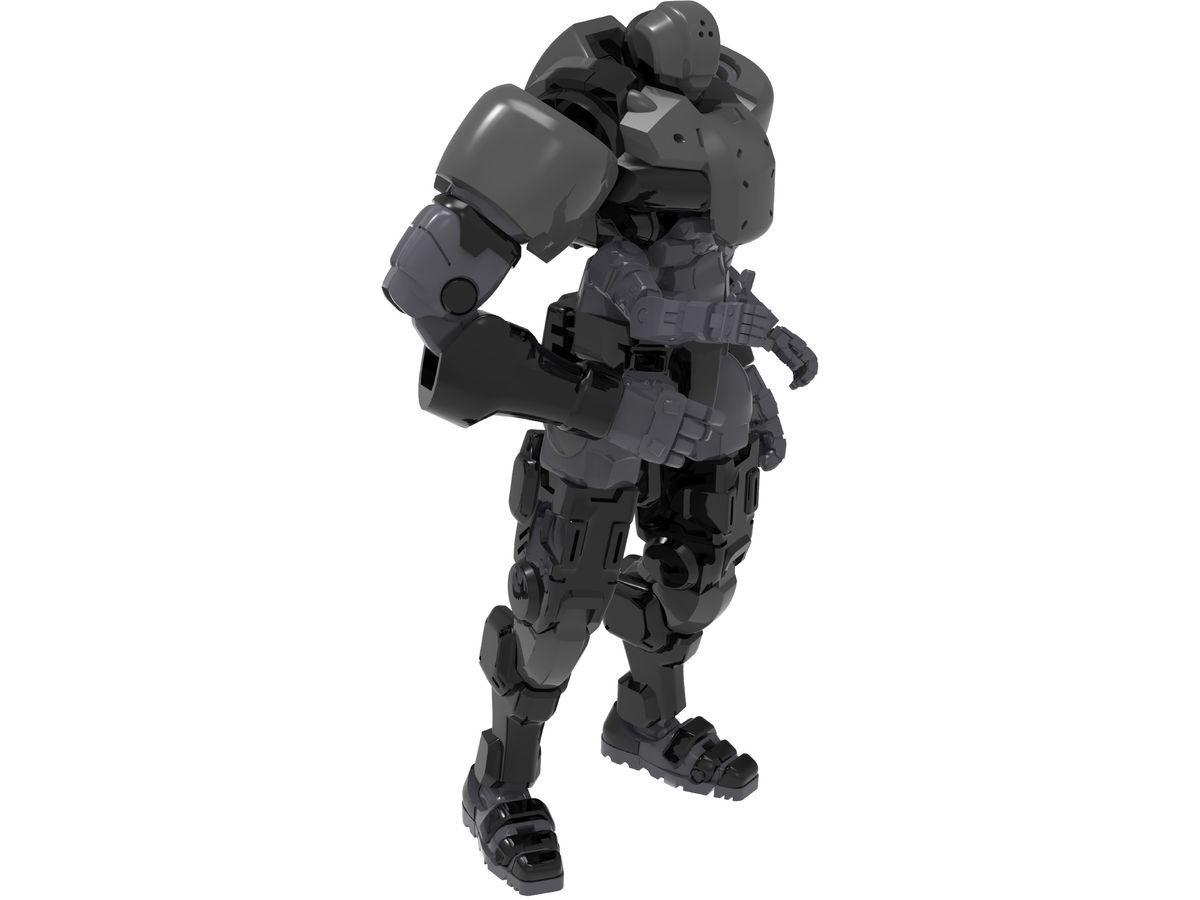 Remnant Dome Series WWS-0-01/02 Match Soldier/Peacekeeping Armor Plastic Model Kit (Black)
