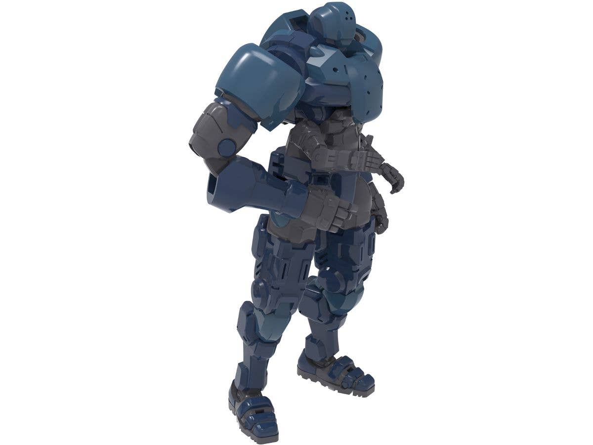Remnant Dome Series WWS-0-01/02 Match Soldier/Peacekeeping Armor Plastic Model Kit (Blue)