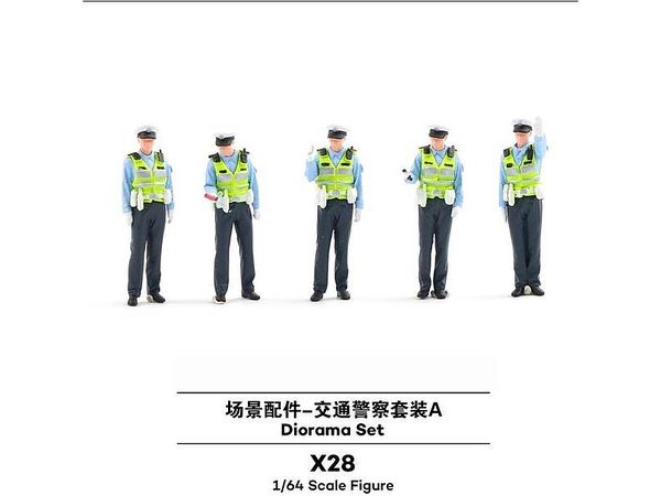 X28 Traffic Police Set A (5 figures)