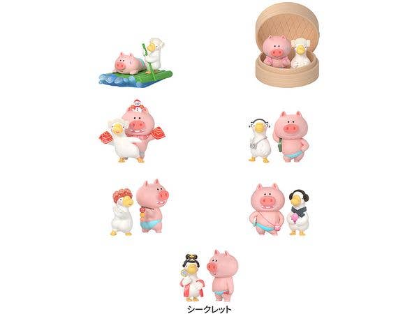Fruit Goose vs Dudu Pig Rampage Check-In Squad Series Trading Figure 1Box 6pcs