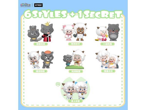 Pleasant Goat and Big Big Wolf Daily Life Series Blind Box Of The Green Prairi 1Box 6pcs