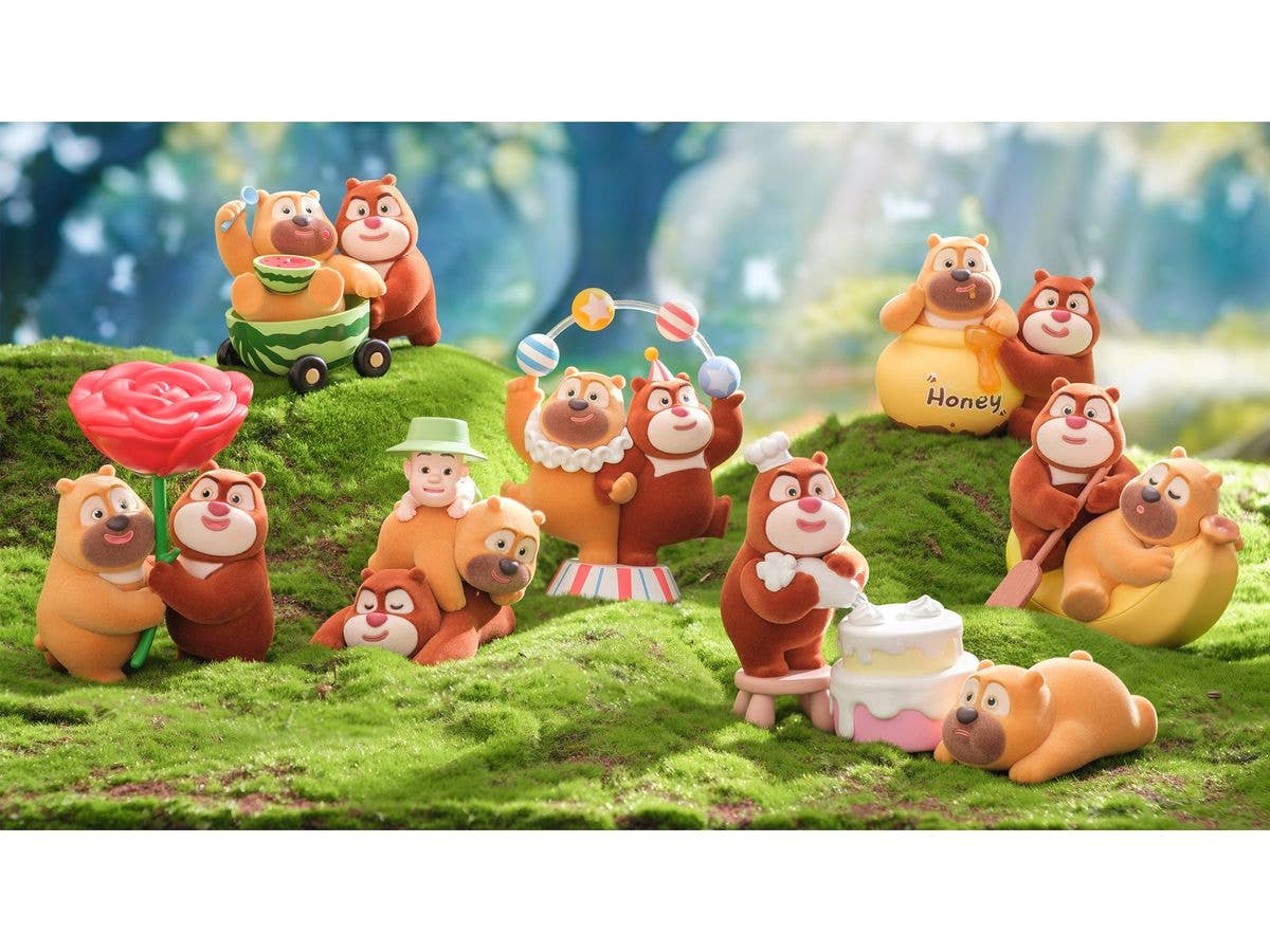 Boonie Bears With Bear, You'll Forget All About Loneliness! Trading Figures 1Box 6pcs