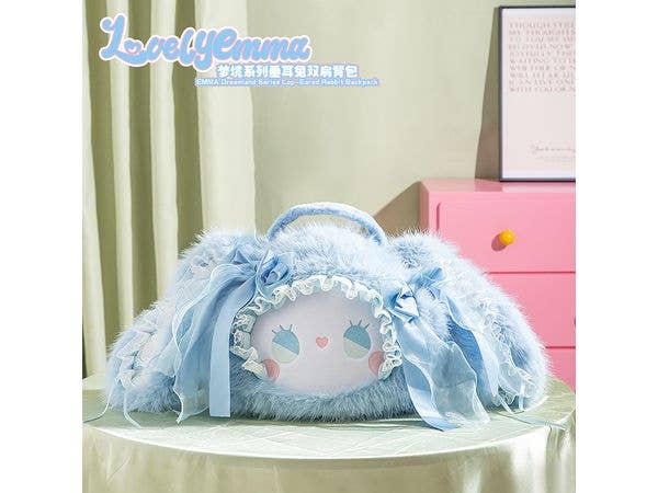 LOVELY EMMA Dreamland Series Lop-Eared Rabbit Backpack Blue