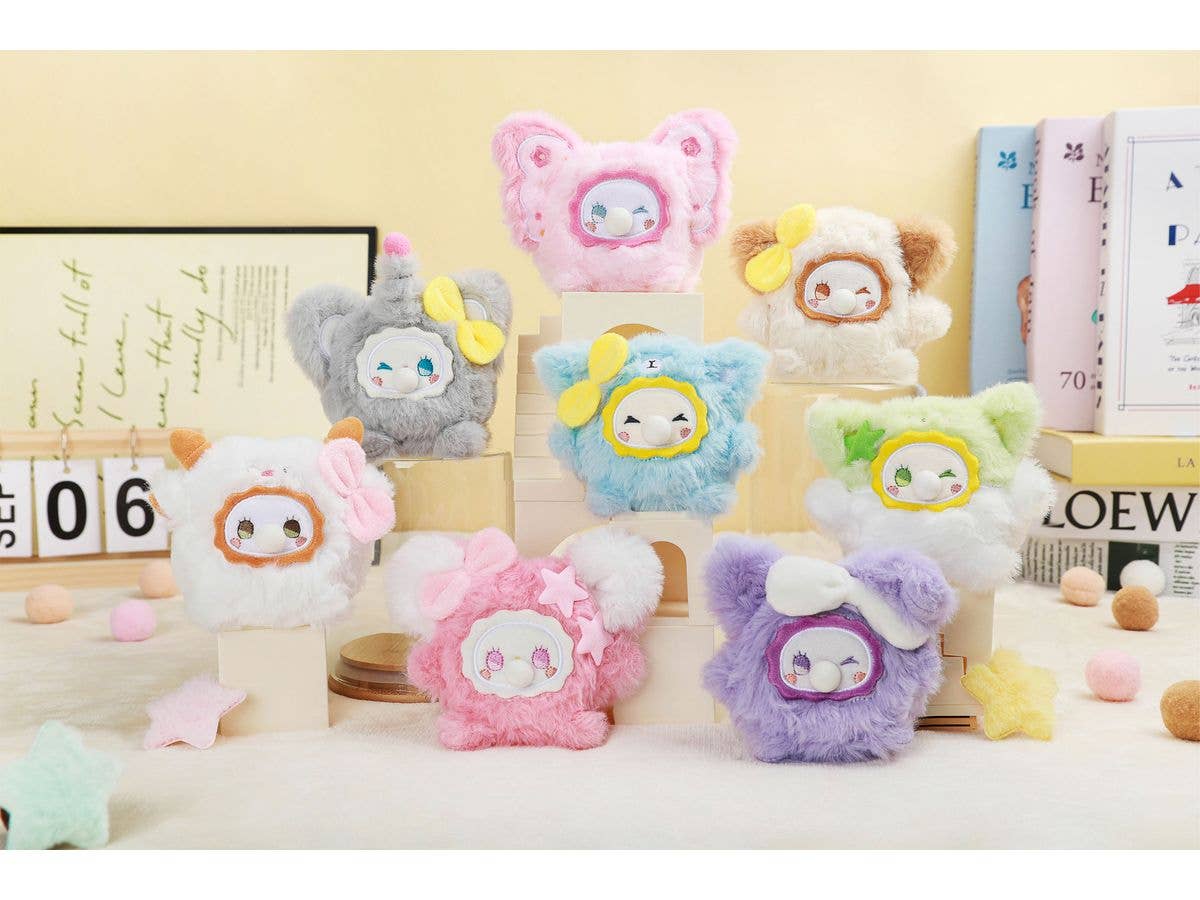LOVELY EMMA RUA RUA Zoo Bubble Puff Stress Relief Series Trading Plush 1Box 6pcs
