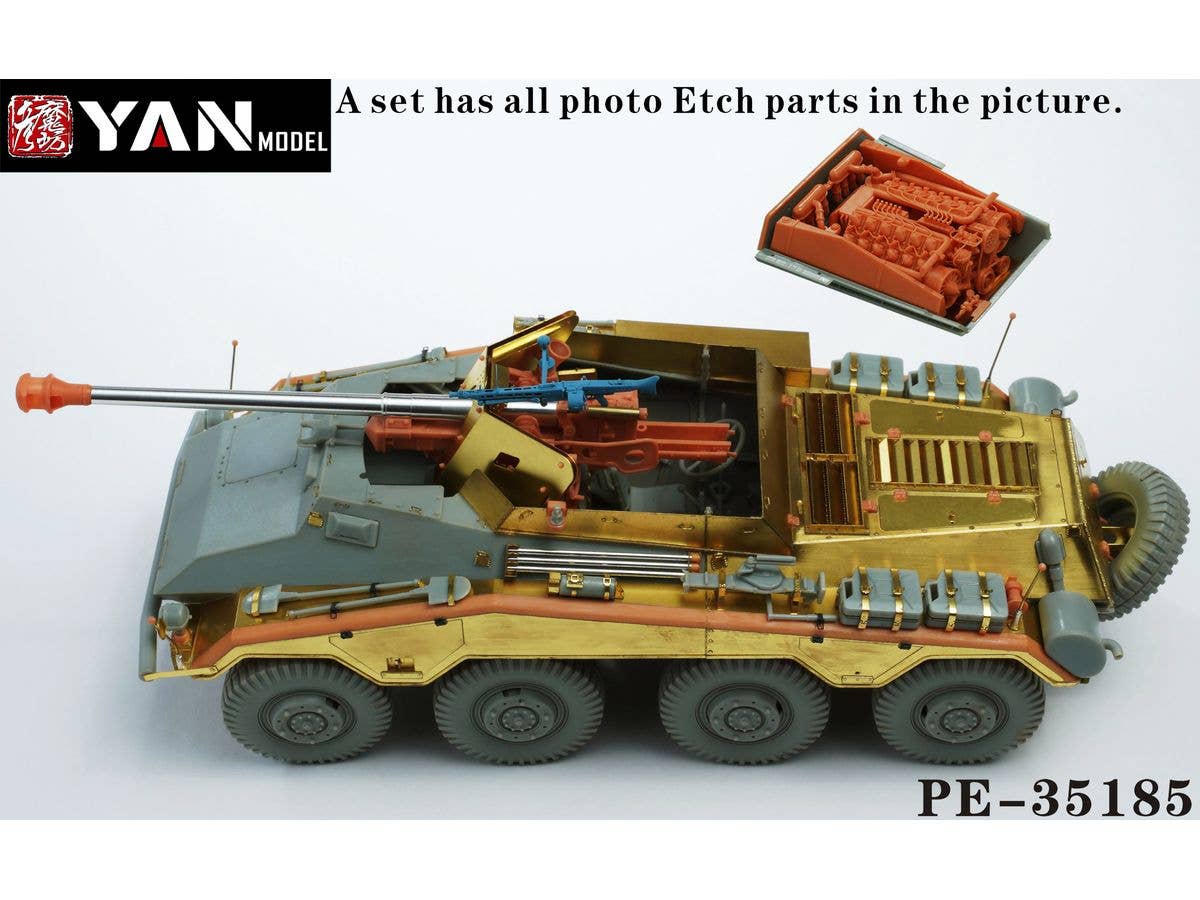 German Sd.Kfz.234/4 armored vehicle PE Set (for Dragon 6772)