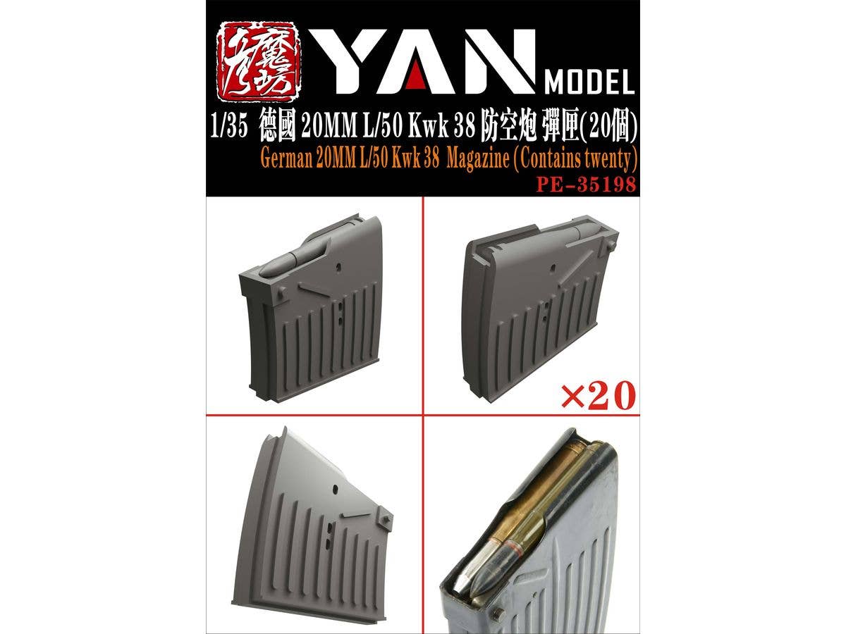 German 20MM L/50 Kwk 38 Magazine (20 PCS)