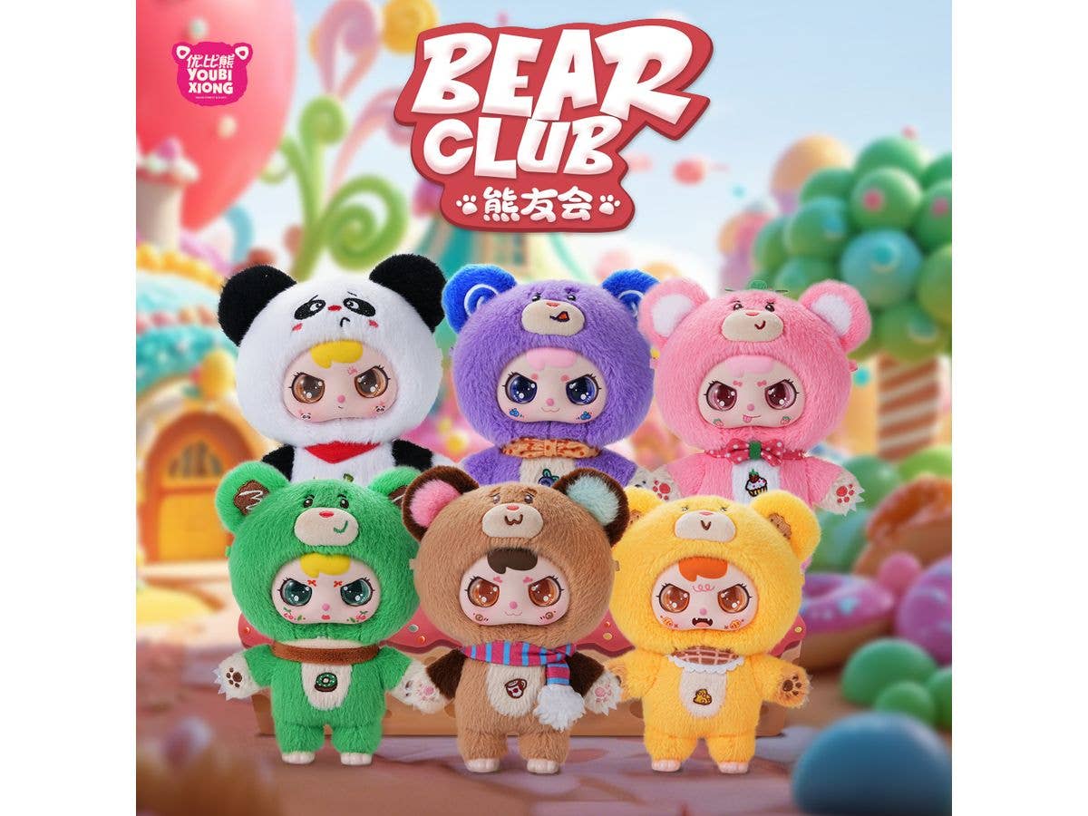 Bear Club Series Trading Plush 1Box 6pcs