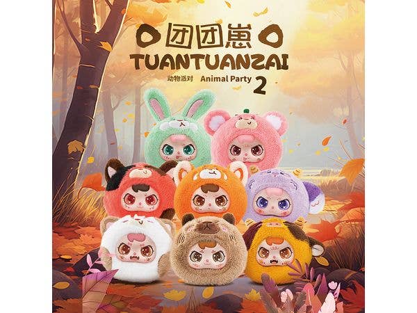 TUAN-TUANZAI Animal Party Gen 2 Series Trading Plush 1Box 8pcs